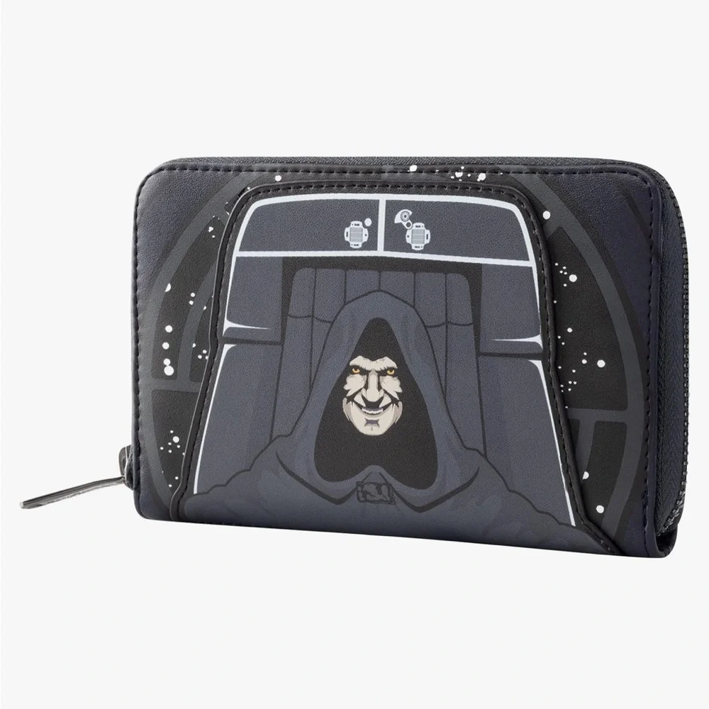 🆕 Loungefly x Disney Star Wars Darth Sidious Unisex Vegan Leather Zipper Wallet